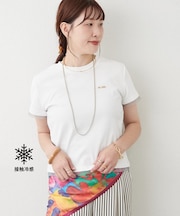 接触冷感チュール切替Tシャツ