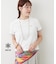 接触冷感チュール切替Tシャツ