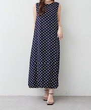 【OTONA】美シルエットノースリバルーンワンピース