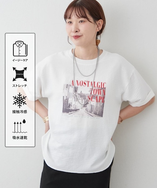 【Tシャツとブラウスの良いとこどり】アソート大人ブラウスＴ