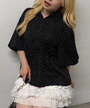 【ANOTHER BRANCH】シャーリングパフスリーブブラウス