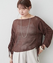 メッシュＷドロストプルオーバー