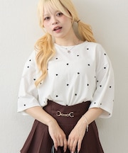 【continuer】 アソート総刺繍TEE
