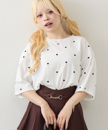 【continuer】 アソート総刺繍TEE