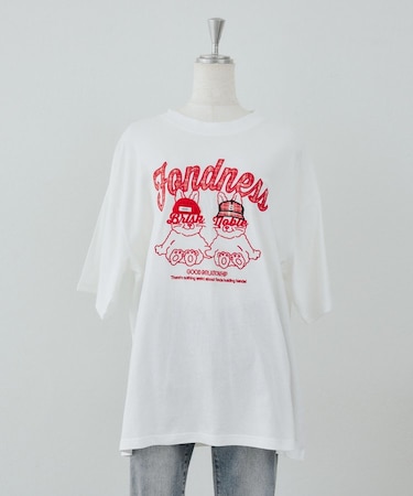 【ANOTHER BRANCH】ラビットニット帽チェックロゴTEE