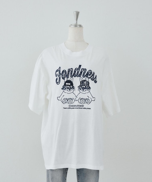 【ANOTHER BRANCH】ラビットニット帽チェックロゴTEE