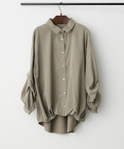 ダンダン袖タケノコタックブラウス