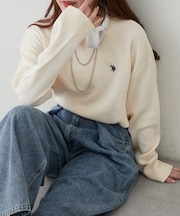 【U.S. POLO ASSN.】スエットライクニットプルオーバー