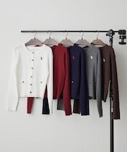 【U.S. POLO ASSN.】ケーブルニットカーディガン