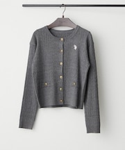【U.S. POLO ASSN.】ケーブルニットカーディガン