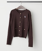 【U.S. POLO ASSN.】ケーブルニットカーディガン