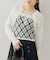 【continuer】フェイクファー付キャミ&ボレロニットセット