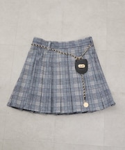 【continuer】チャーム付プリーツミニスカート