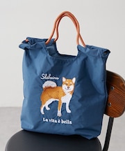アニマル刺繍コードトート