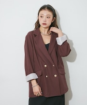 【SETUP対応】オンオフ万能 金ボタンテーラージャケット