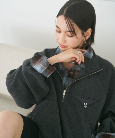 チェック2WAYBIGシャツ