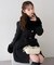 【continuer】フェイクファー付2wayミドルコート