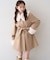 【continuer】フェイクファー付2wayミドルコート
