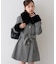 【continuer】フェイクファー付2wayミドルコート