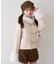【continuer】フェイクファー付ショートダッフルコート