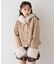 【continuer】フェイクファー付ショートダッフルコート