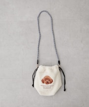 ボア刺繍コードショルダー