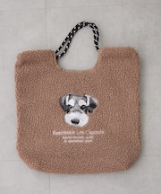 ボア刺繍コードトート