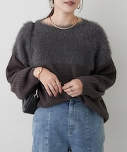シャギー切替プルオーバー