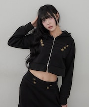 【continuer】セットアップ可能ナポレオン風パーカー