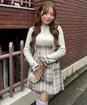 【continuer】バックレースアップミニワンピース