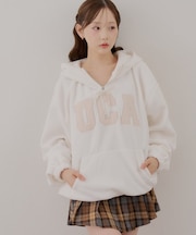 【continuer】ロゴフリースパーカー