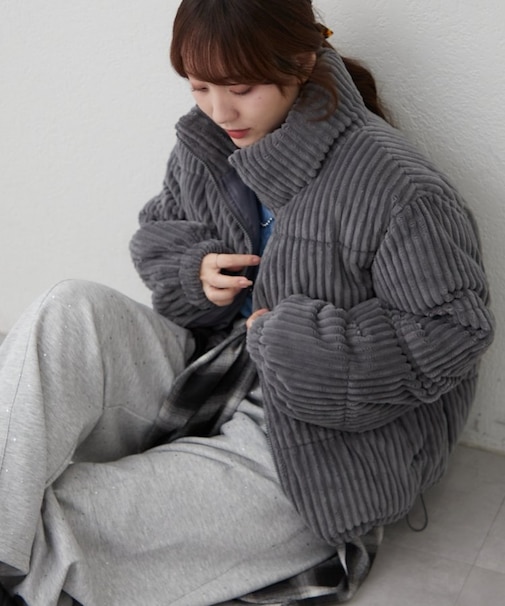 コール中綿ブルゾン