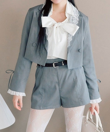 【OLIVE des OLIVE】ベルト付きショートパンツ