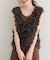 【natural couture】リボンフリンジベスト