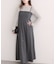【natural couture】フロントボタンキャミワンピース