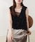 【natural couture】リボンフリンジベスト