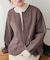 【natural couture】ＷＺＩＰニットジャケット