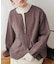 【natural couture】ＷＺＩＰニットジャケット