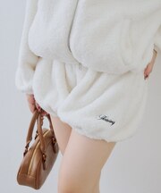 【continuer】【セットアップ可能】フワフワボアバルーンパンツ