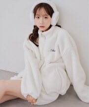 【continuer】【セットアップ可能】フワフワボアブルゾン