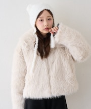 【continuer】 フェイクファーブルゾン