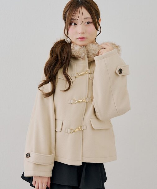 【ANOTHER BRANCH】ファー付ダッフルショートコート
