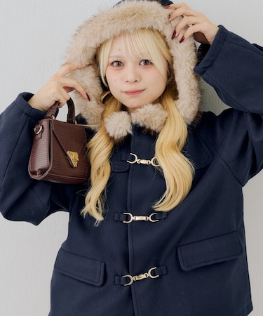 【ANOTHER BRANCH】ファー付ダッフルショートコート