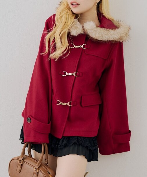 【ANOTHER BRANCH】ファー付ダッフルショートコート
