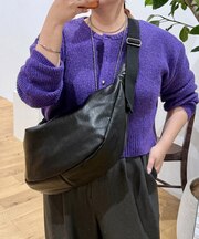 ソフティ合皮ラウンドショルダー