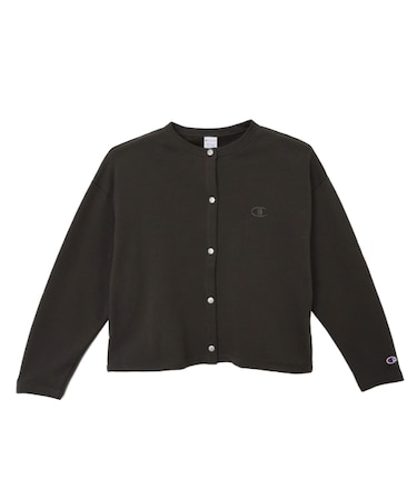 CREW NECK SNAP SWEATSHIRT