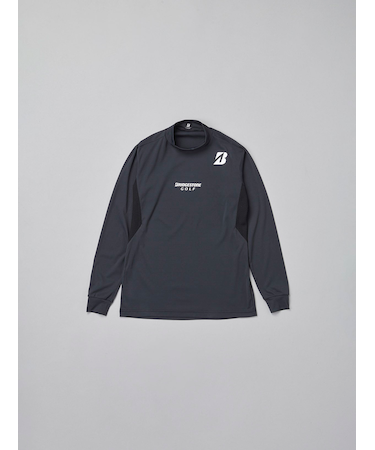 秋冬【B-02】 長袖モックネックシャツ