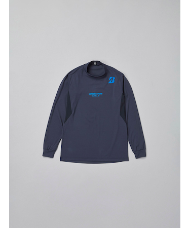 秋冬【B-02】 長袖モックネックシャツ