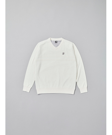 秋冬 長袖防風Vネックセーター