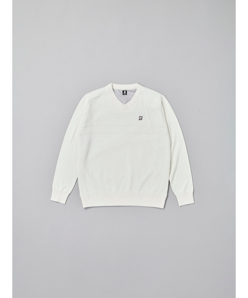 秋冬 長袖防風Vネックセーター